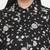 Lure Black floral print plus size women shirt