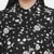 Lure Black floral print plus size women shirt