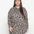 Unique animal printed plus size women shirt