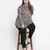 Unique animal printed plus size women shirt