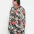 Scandle floral print plus size women shirt