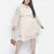 Peach bnez floral print plus size women dress
