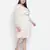 Peach bnez floral print plus size women dress