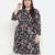 Flex of colors floral print plus size women dress