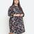 Flex of colors floral print plus size women dress