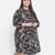 Flex of colors floral print plus size women dress