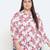 Wiser pink floral print cottan meld plus szie women Shirt