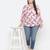 Wiser pink floral print cottan meld plus szie women Shirt