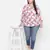 Wiser pink floral print cottan meld plus szie women Shirt
