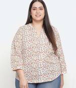 Winky Wink floral print plus size women top