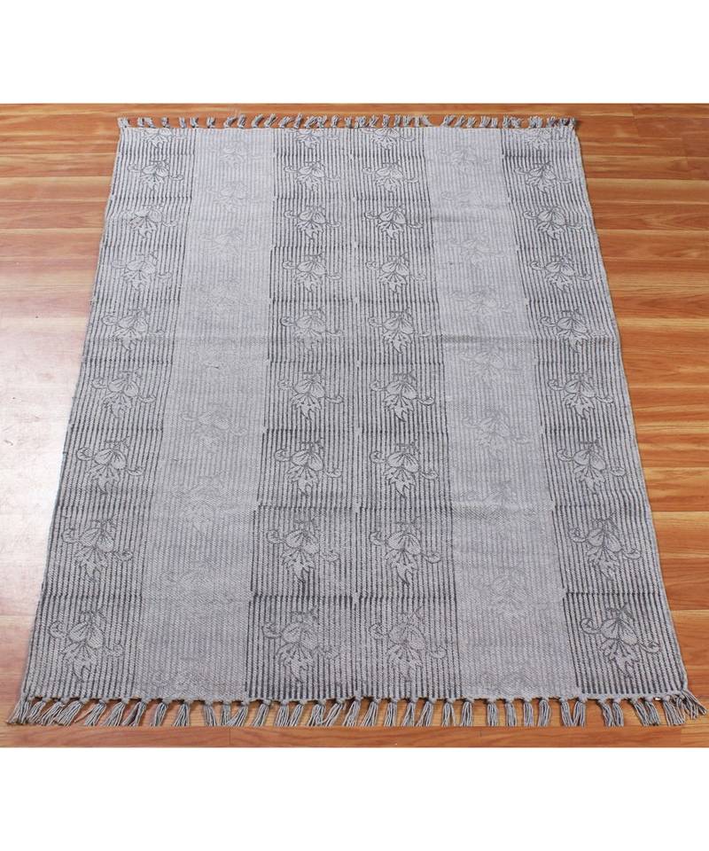 10x18 Ft Geometric Cotton Dhurrie Handmade Area Rug Boho Kilim Garden Yoga Rug