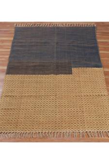 12x12 Ft Indian Hand Block Printed Cotton Dhurrie Area Rug Indoor Kitchen Art Decor Carpet