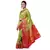 Light green woven banarasi silk saree with blouse
