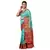 Light blue woven banarasi silk saree with blouse