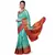 Light blue woven banarasi silk saree with blouse