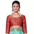 Light blue woven banarasi silk saree with blouse