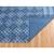 2.6x8 Ft Hand Made Cotton Dhurrie Bohemian Kilims Carpet blue Color