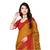 Pisara Orange Chiffon Printed Saree