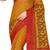 Pisara Orange Chiffon Printed Saree
