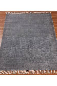 8x10 Ft Hand Block Printed Cotton dhurrie Bohemian Kilims Carpet Handwoven Home Decor Rug