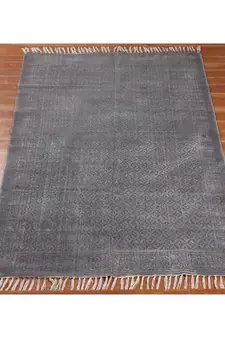 12x15 Ft Hand Block Printed Cotton dhurrie Bohemian Kilims Carpet Handwoven Home Decor Rug