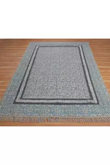 2x3 Ft Rug For Bedroom Decor Hand Block Printed Cotton Dhurrie Flat Woven