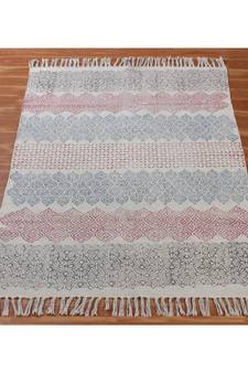 5x5 Ft Rug For Guest Room Area Rug Hand Made Cotton Dhurrie Boho Kilims Throw Rug Flat Woven