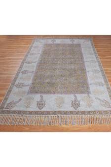 9x12 Ft Indian Hand Block Printed Area Rug Boho Kilim Indoor Kitchen Decor Carpe.