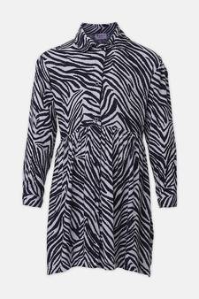 Zebronic Zebra print button-down girl dress
