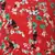 Winning Red floral print  button-down girl dress