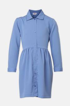 Styler solid  button-down girl dress