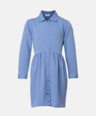 Styler solid  button-down girl dress 1
