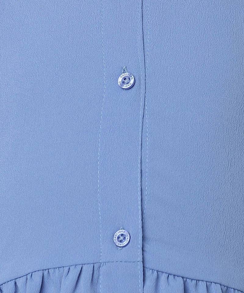 Styler solid  button-down girl dress