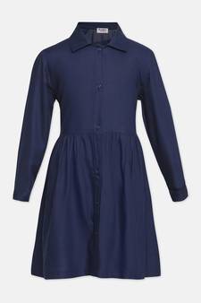 Katty solid blue girl dress