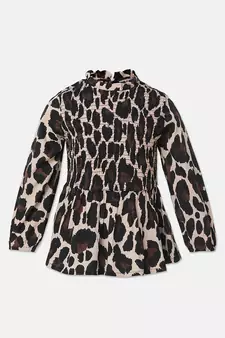 Gazal animal print girl top