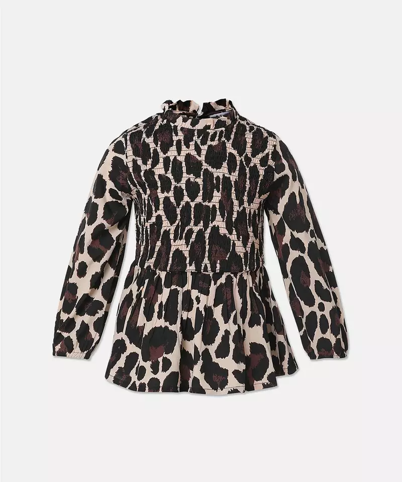Gazal animal print girl top