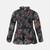 Vobble black floral print girl top