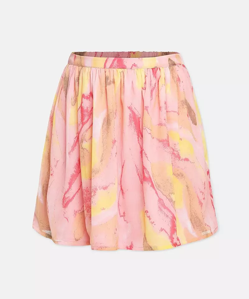 Shine of colours printed girl skirt