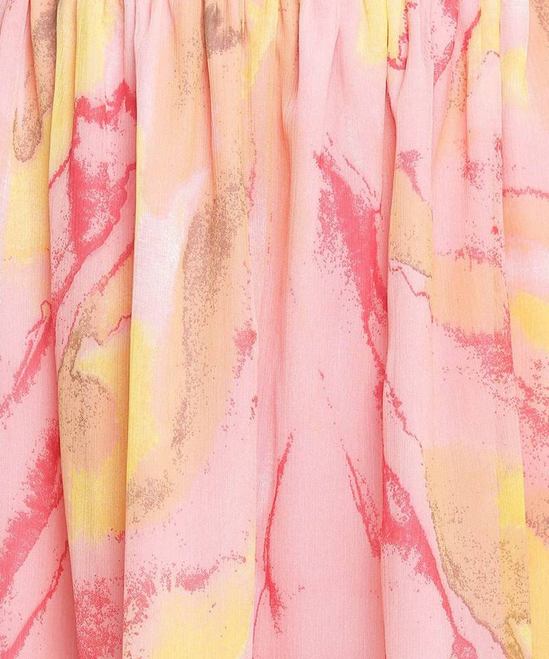 Shine of colours printed girl skirt