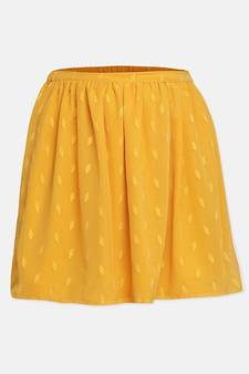 Megan yellow printed girl skirt