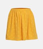 Megan yellow printed girl skirt