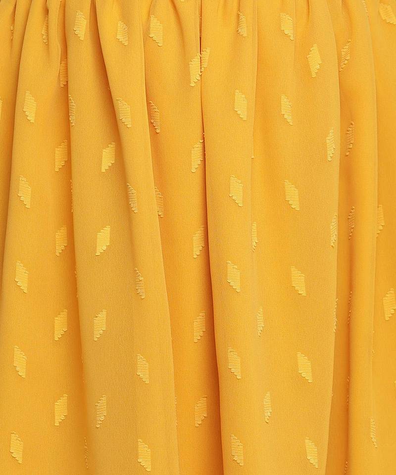 Megan yellow printed girl skirt