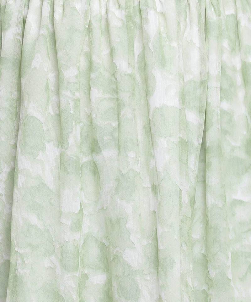 Sopple green printed girl skirt