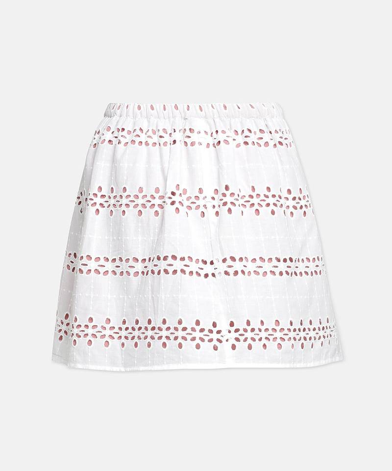 Vabble schiffli embroidery girl skirt