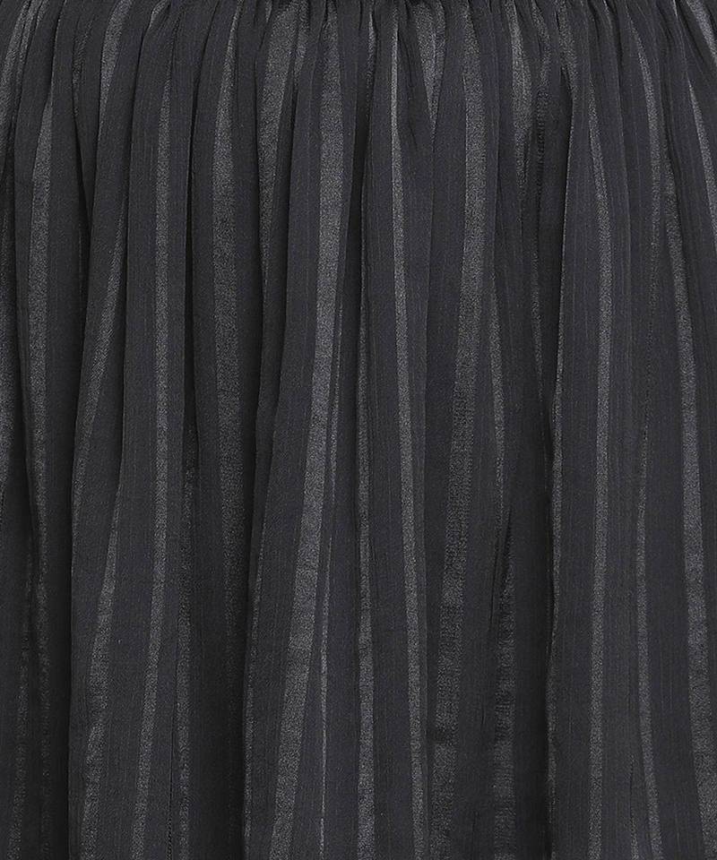 Hannar black stripe print girl skirt