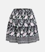 Bora black floral printed girl skirt