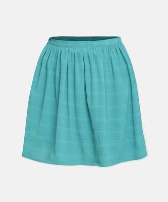 Poser blue stripes print girl skirt 1