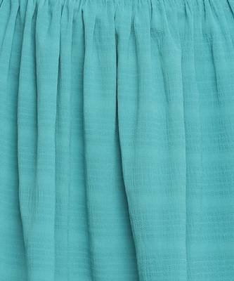Poser blue stripes print girl skirt 3