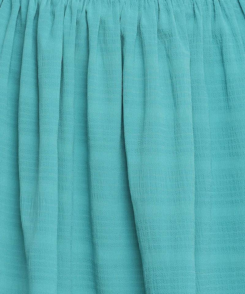 Poser blue stripes print girl skirt