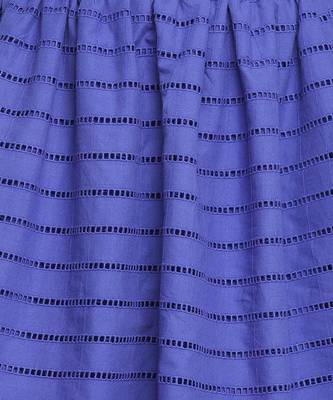 Zowie bright blue stripe print girl skirt 3